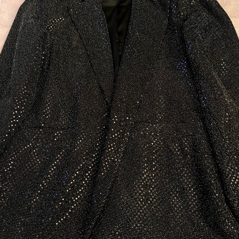 Elegant Black Sequin Women's Jacket